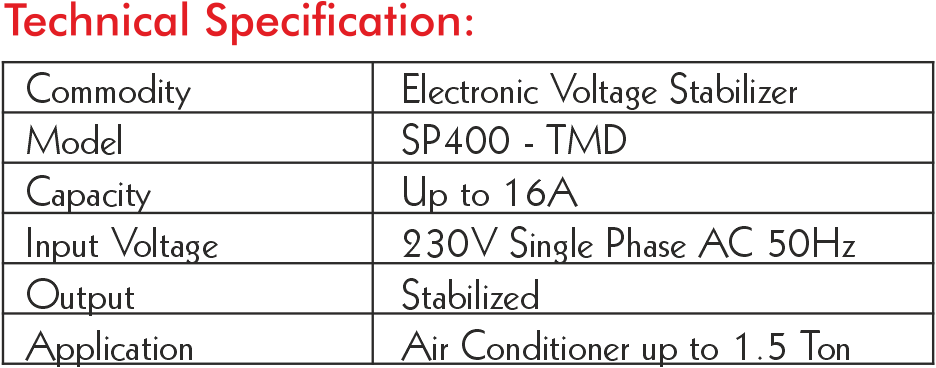 Sp400 SP400 – TMD